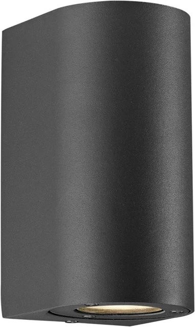 Nordlux Wandleuchte Canto Maxi Schwarz mit GU10 Fassung und IP44 Schutzart - Bild 1