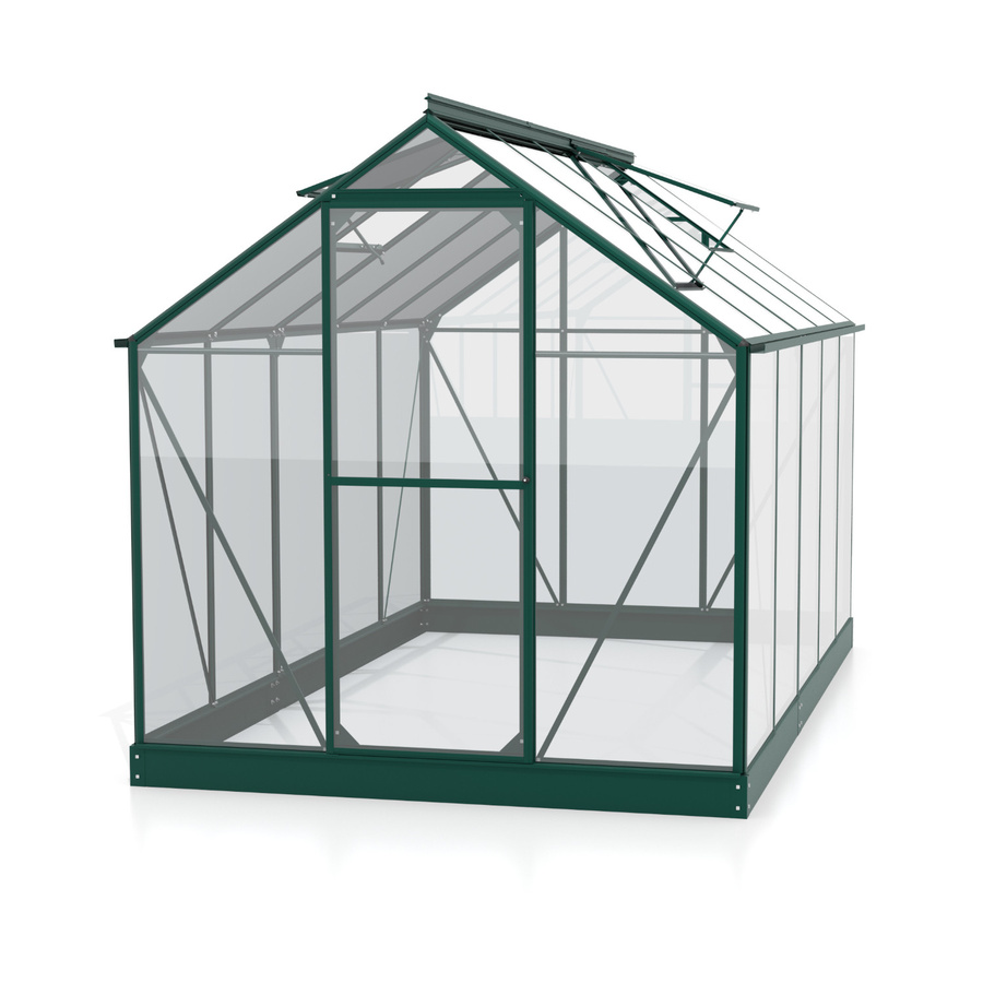 Vitavia Gewächshaus Triton 6200 in Smaragdgrün mit Stahlfundament und 3 mm ESG-Glas, 6,2 m² - Bild 2