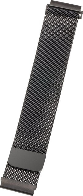 PETER JÄCKEL Uhrenarmband Milanaise, Edelstahl, Schwarz, 20 mm, Unisex - Bild 1