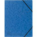 Exacompta Eckspannmappe DIN A4 mit Gummizug, beschriftbar, Colorspan-Karton, blau - Bild 2