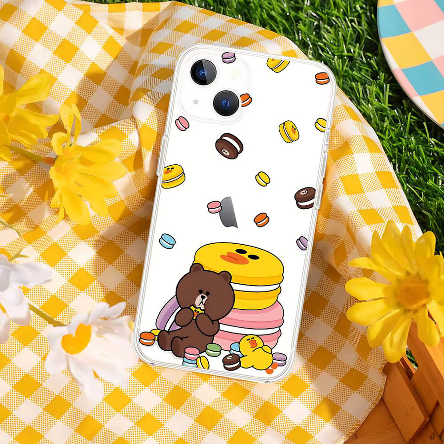 I-LineS Friends Niedrige Handyhülle für iPhone 11 bis 17 Pro Max Mini Plus, transparente und stoßfeste Hülle - Bild 5