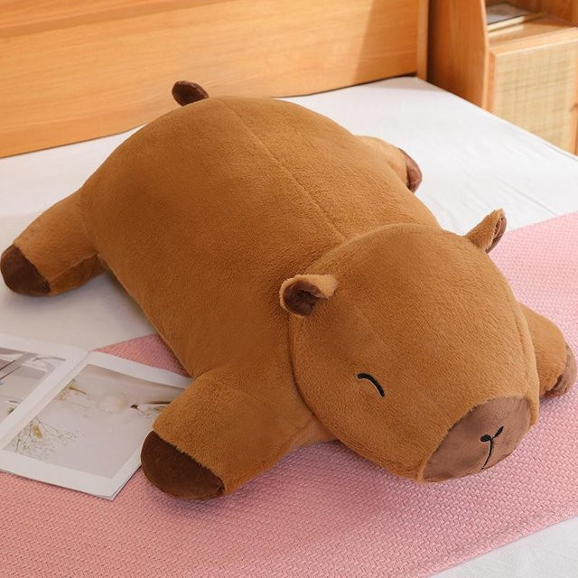 Binchi Fitness Kawaii Capybara Plüschtier Bodenmatte, Braun, ab 14 Jahren - Bild 1