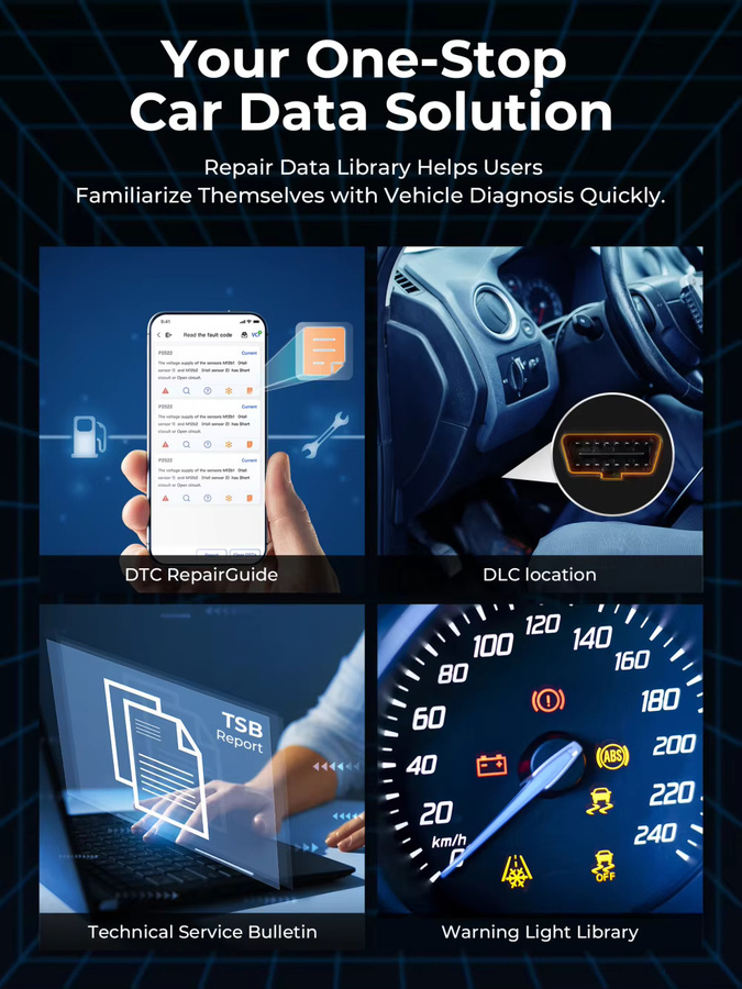 TOPDON TopScan Lite Bluetooth OBD2 Scanner zur Vollsystem-Diagnose und DTC-Fehlerbehebung in Schwarz - Bild 3