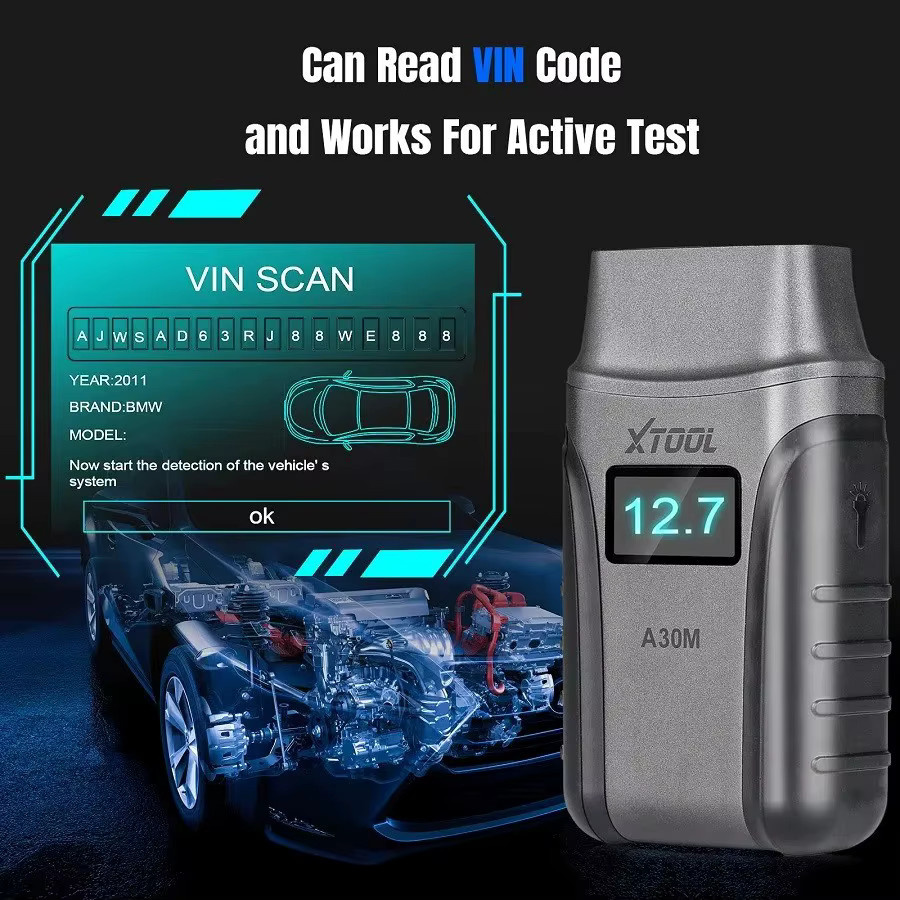 XTOOL A30M OBD2 Auto Diagnose Werkzeug mit voller Systemdiagnose und bidirektionaler Steuerung für Android und iOS - Bild 5