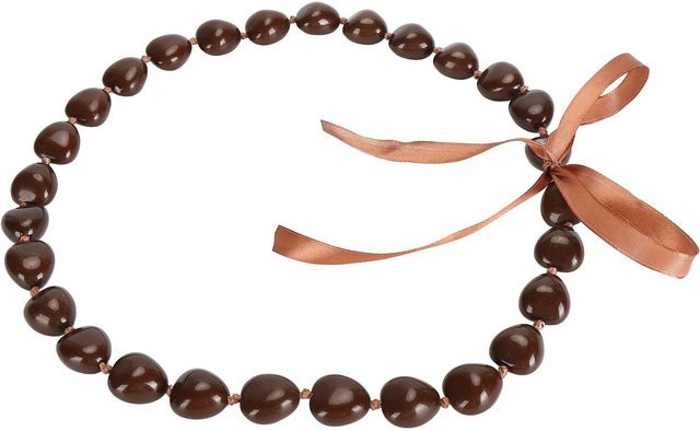 Fishine Halskette aus Harz, Kukui-Nuss, brown, Damen - Bild 1