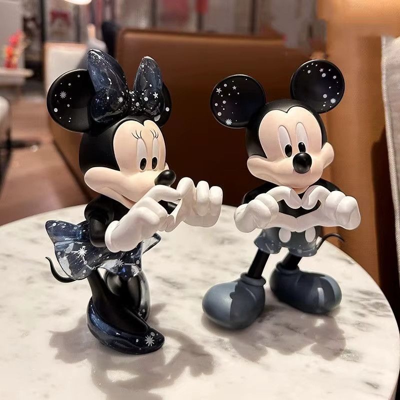 Disney Mickey und Minnie Figur als Herz-Paar in Multicolor für Hochzeitsdekoration und Verlobung - Bild 3