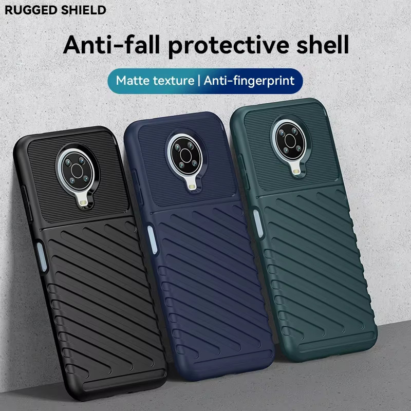 Stoßfeste Silikon-Handyhülle für Nokia G10, G20 und Nokia 6,3 in Blau - Bild 2