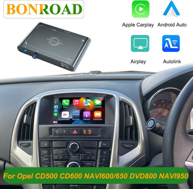 Bonroad Wireless Carplay und Android Auto Modul für Opel CD600 NAVI900/950 in Schwarz - Bild 1