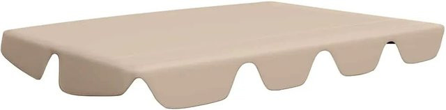 vidaXL Ersatzdach für Hollywoodschaukel in Beige aus Polyester B/T: 188 x 145 cm, H: 168 x 110 cm - Bild 1