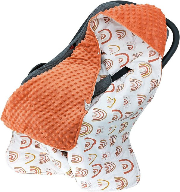 Doppelseitiges Baby-Pucktuch für Neugeborene von 0–12 Monaten, warme Winter-Puckdecke für Kinderwagen und Autositz - Bild 1