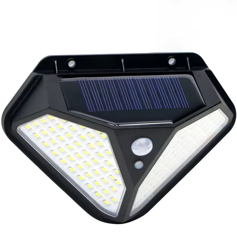 Dengsum Solar LED Außenleuchte mit 102 LEDs, PIR Bewegungsmelder und 3 Beleuchtungsmodi, Schwarz - Bild 7