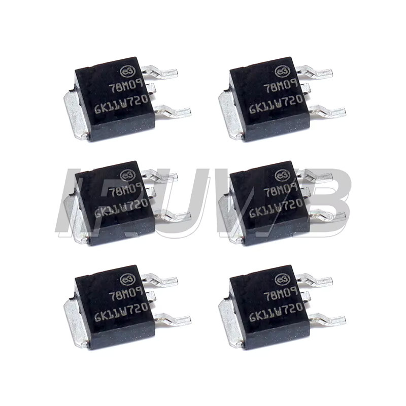 Spannungsreglerröhre LM7805 TO-252 mit drei Anschlüssen, 5V, 1000mA, Farbe: Schwarz - Bild 2