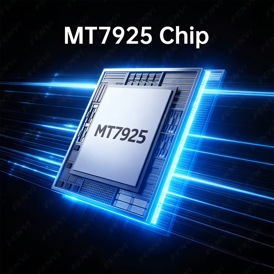 Fenvi WiFi 7 BE6500 PCIe Netzwerkadapter mit Bluetooth 5.4, Tri-Band 6500Mbps (2.4GHz/5GHz/6GHz), kompatibel mit AMD PC und Windows 10/11 - Bild 4
