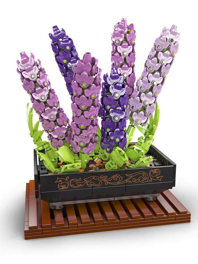 Mould King Blumenstrauß Veilchen, Baustein-Modell-Set, ab 8 Jahren - Bild 7