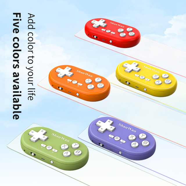 yunskill Mini-Game-Controller Q36XDV tragbarer Taschencontroller für Handheld-Spielekonsolen in Orange - Bild 1