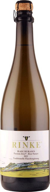 Rinke Blanc de Blancs Passion Zéro Bio Sekt, Chardonnay, 2022, Mosel, Brut Nature, 12,0 %, 0,75 l - Bild 1
