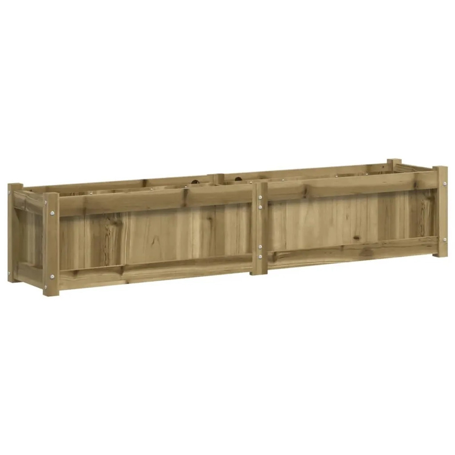vidaXL Pflanzkübel aus imprägniertem Kiefernholz in Braun, B/T/H: 150 x 31 x 31 cm - Bild 2