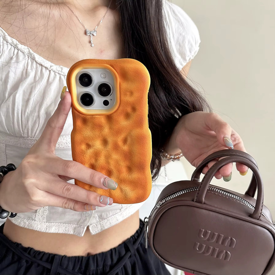 Handyhülle im Brot-Design für Apple iPhone 12 bis iPhone 17 Pro Max aus weichem Silikon - Bild 2