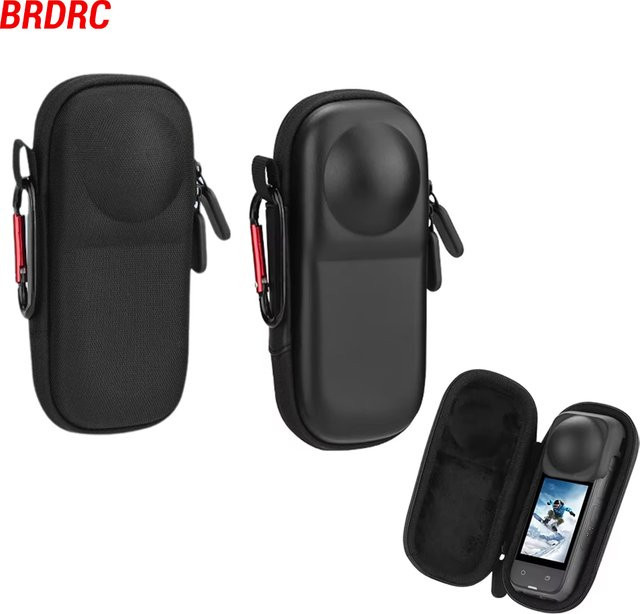 Insta360 Tragetasche für X5, X4 und X4 Air, kratzfeste Aufbewahrungstasche mit Karabiner, Farbe: Schwarz - Bild 1