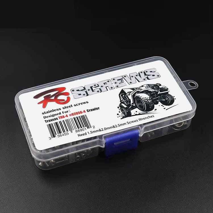 XINQIRC Rc Werkzeug Edelstahl Sechskantschraube Mutter Set, Metall, Grau - Bild 2