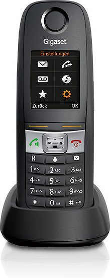 Gigaset E630 HX Schnurloses DECT Mobilteil mit Rufnummernanzeige und Freisprecheinrichtung in Schwarz - Bild 1