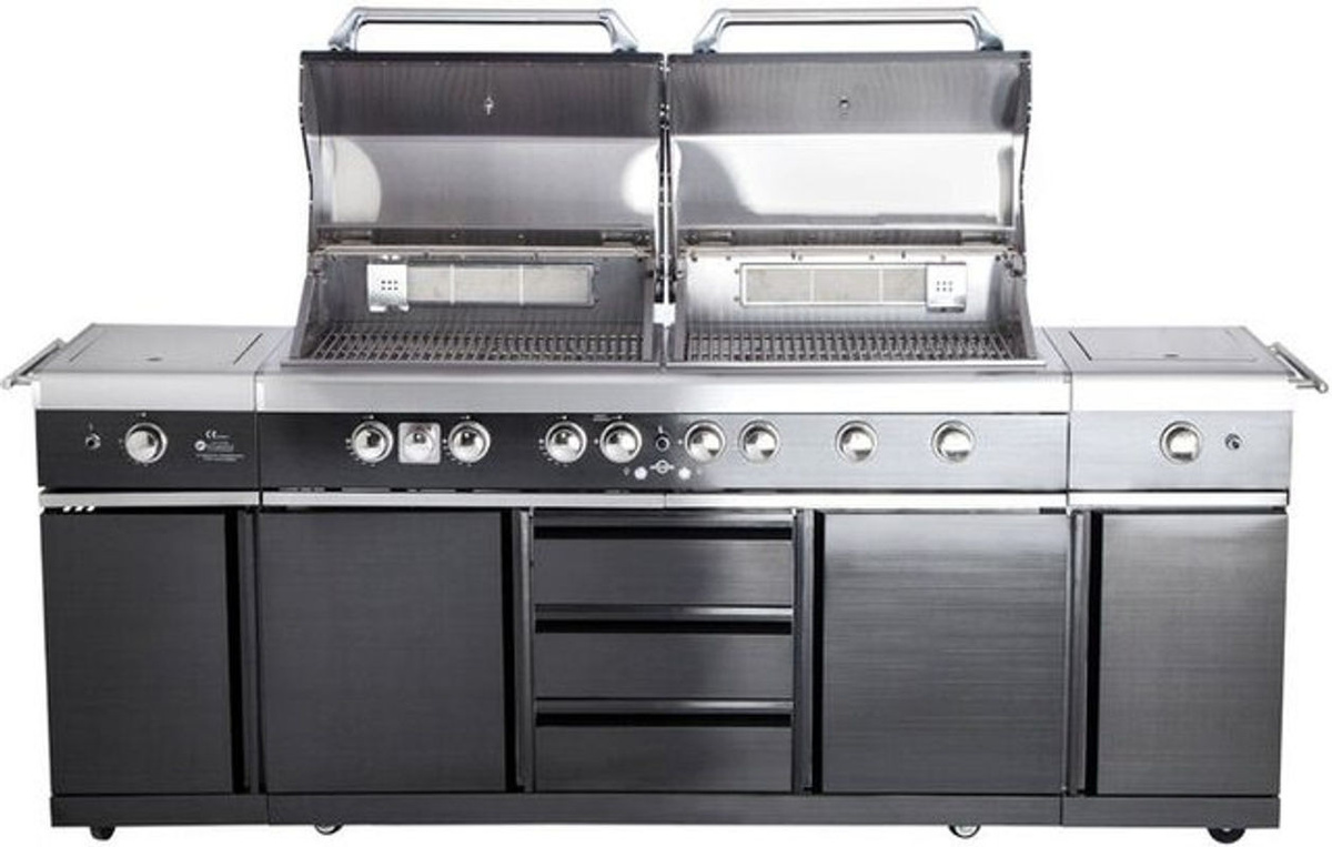 Allgrill Extreme Gasgrill aus Edelstahl mit Air System, 6 Brennern, 2 Backburnern und Steakzone - Bild 1
