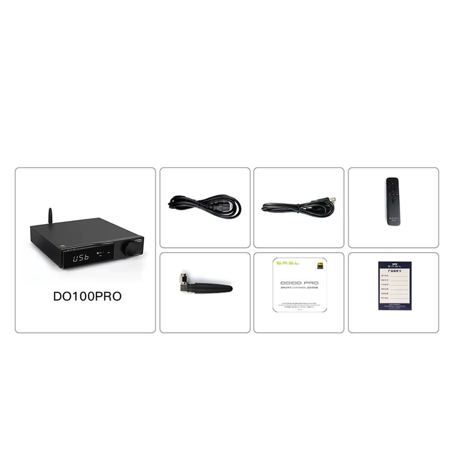 SMSL DO100 PRO Desktop Hifi Balanced DAC Audio-Decoder mit Bluetooth 5.1 und Dual ES9039Q2M in Schwarz - Bild 2