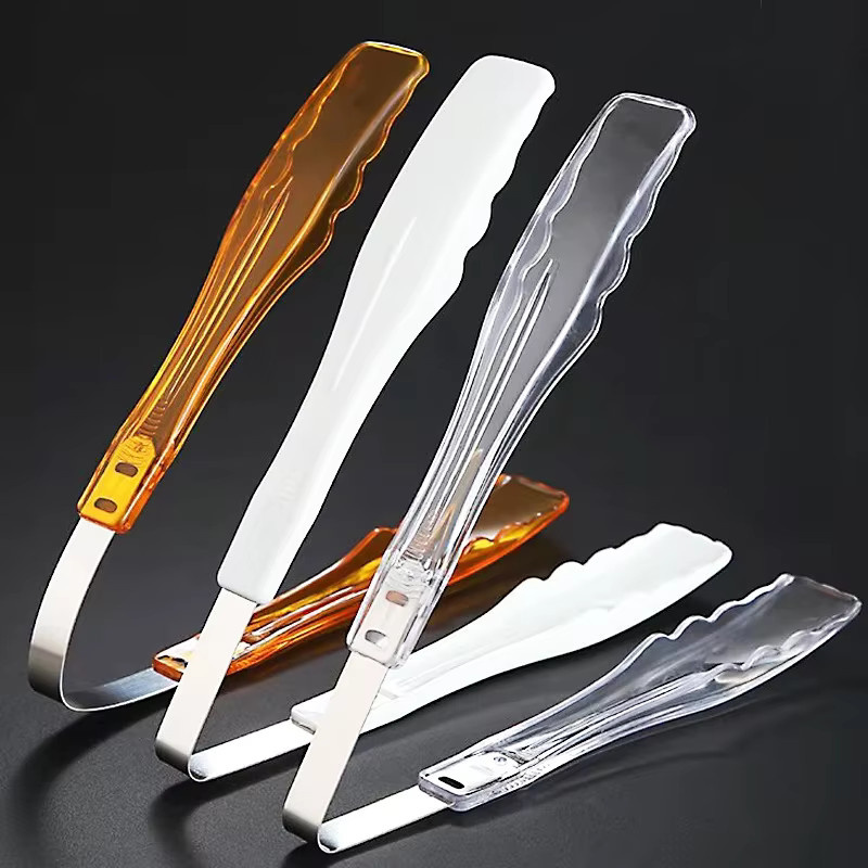 Transparente Brotklammern aus Kunststoff für Brot, Gemüse und Lebensmittel in Orange - Bild 2