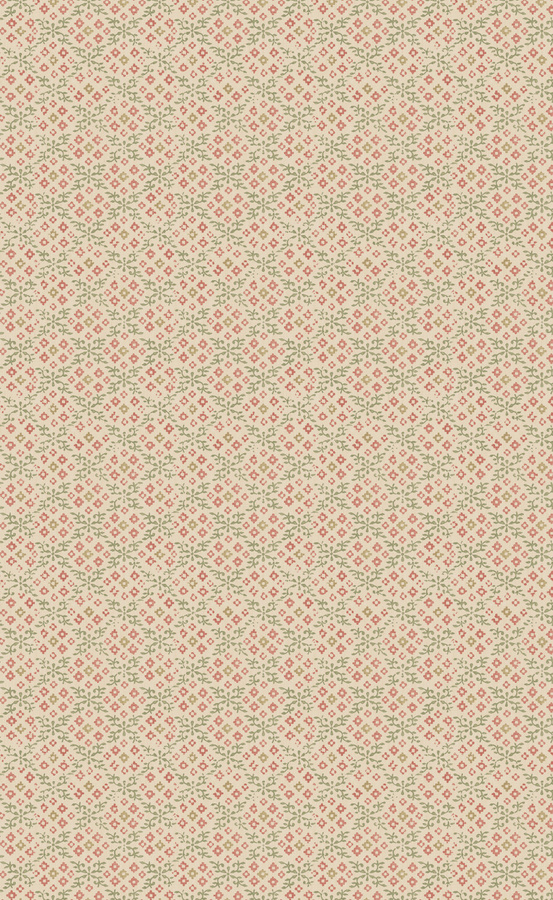 GP & J Baker Tapete Grantly Botanical Floral Non-Woven in Rot Grün Beige - Bild 1