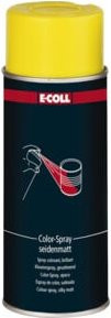 E-COLL Color-Spray seidenmatt in Rapsgelb, 400 ml, wetterfestes Synthetikharz für Metall - Bild 1