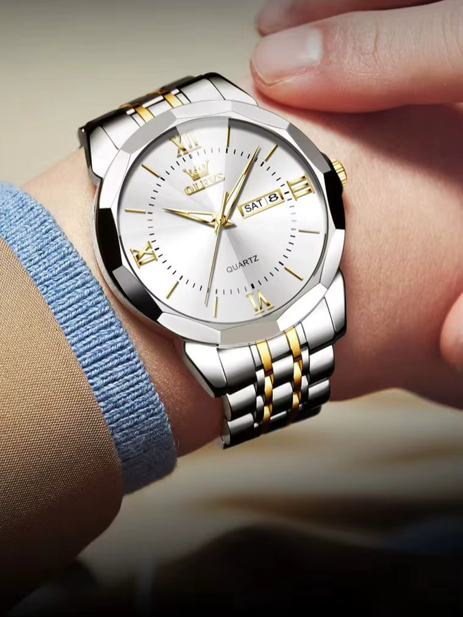 OLEVS Armbanduhr, Herren, Stahlarmband - Bild 6