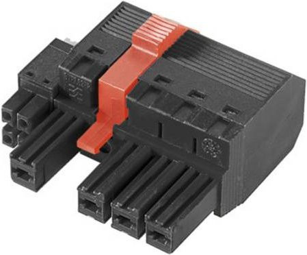 Weidmüller Buchsengehäuse-Kabel Schwarz mit 5 Polzahlen und 7,62 mm Rastermaß, 25 Stück - Bild 1
