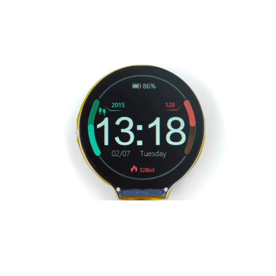 QSZNTEC ESP32-C3 Entwicklungsboard mit 1,28 Zoll rundem GC9A01 IPS-LCD-Display, WiFi und Bluetooth in Schwarz - Bild 2