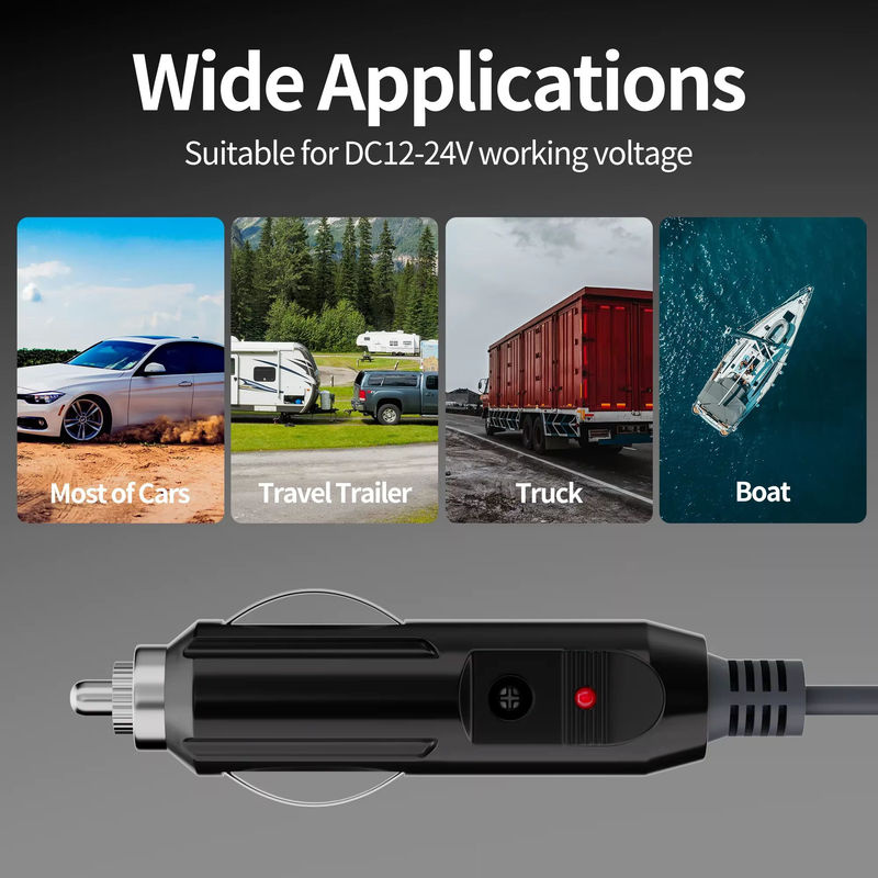 Starlink Mini DC-Stromkabel mit 3 m Länge, Adapter-Stromkabel für 12 V-24 V Zigarettenanzünder, wasserdichter DC-Stecker in Schwarz - Bild 3