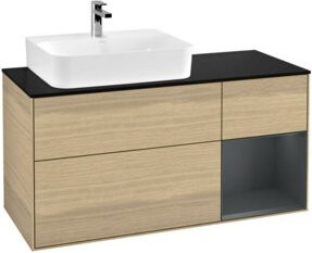 V&B Waschtischunterschrank Finion in Eiche Lack, Breite: 120 cm, Tiefe: 50,1 cm, Höhe: 50,1 cm - Bild 1