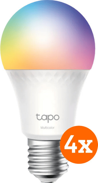 TP-Link Tapo L535E Smart LED WLAN Lampe E27, RGBW Multicolour und Weißtöne, 4er-Pack - Bild 1