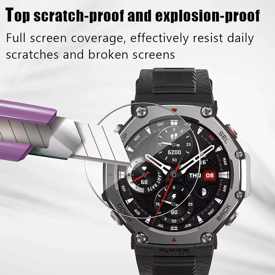 Displayschutzfolie für Amazfit T-rex3, klar, Silikon - Bild 3