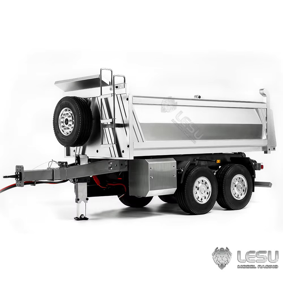 LESU Dump Vollanhänger mit Hydraulikzylinder, 1/14, Kit Version, Metall - Bild 2
