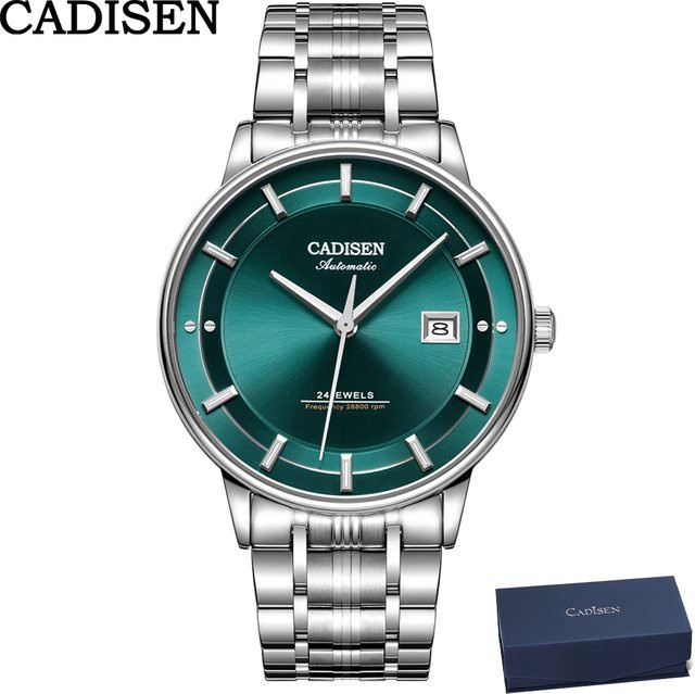 CADISEN Armbanduhr Automatik, Edelstahl, Roségold, Herren - Bild 1