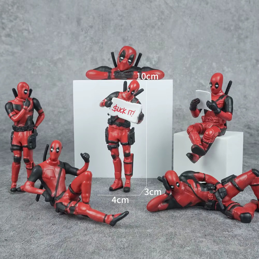 Bandai Marvel Deadpool Action Figure, Einzelfigur, Rot, Kunststoff - Bild 3