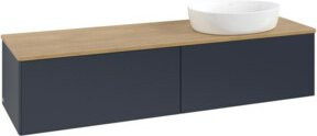 V&B Waschtischunterschrank Antao ohne Frontstruktur in Eiche Honig, B/T: 160 x 50 cm - Bild 1