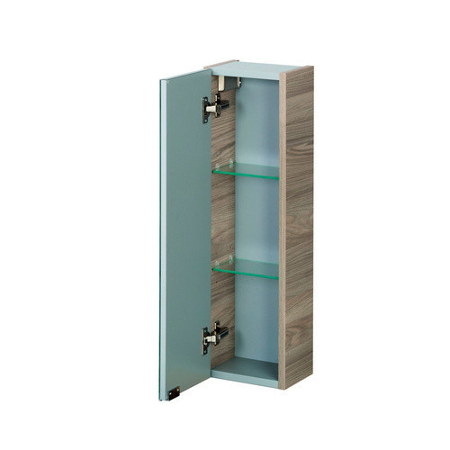 Fackelmann Bad-Hängeschrank Luxor in Steinesche mit Spiegel und Soft-Close-Türen, Braun, B/T/H: 68 x 20 x 16 cm - Bild 3
