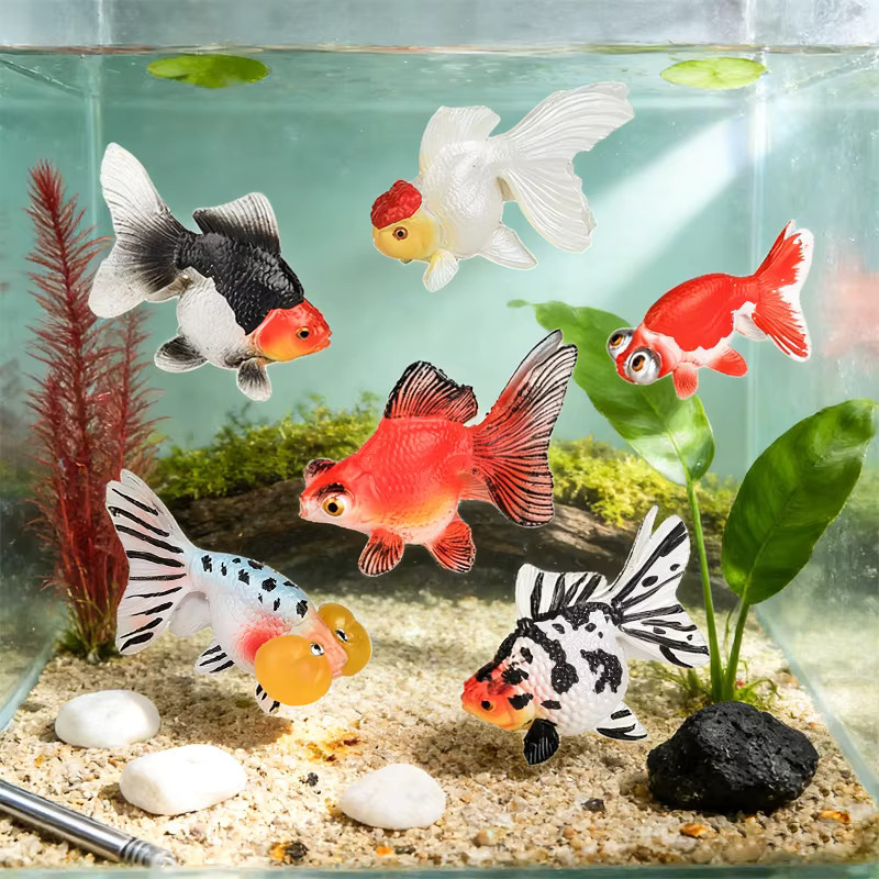 Oenux Meerestiere, Clown Fisch Goldfisch, Actionfiguren, Kunststoff - Bild 4