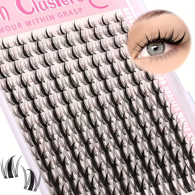 Fairy Eyelash Manga-Wimpern, Black, 140 Stück, C-Curl, Unisex - Bild 1