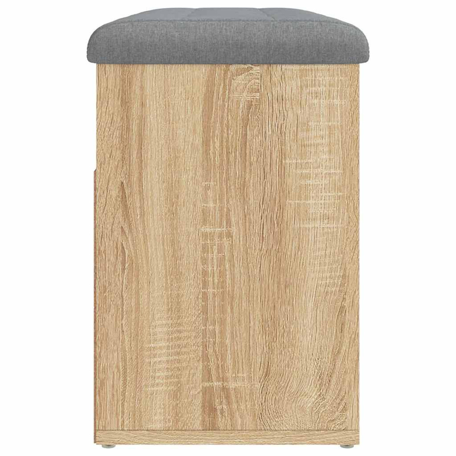 vidaXL Schuhbank aus Holzwerkstoff in Sonoma-Eiche, B/T/H: 82 x 32 x 45,5 cm - Bild 5