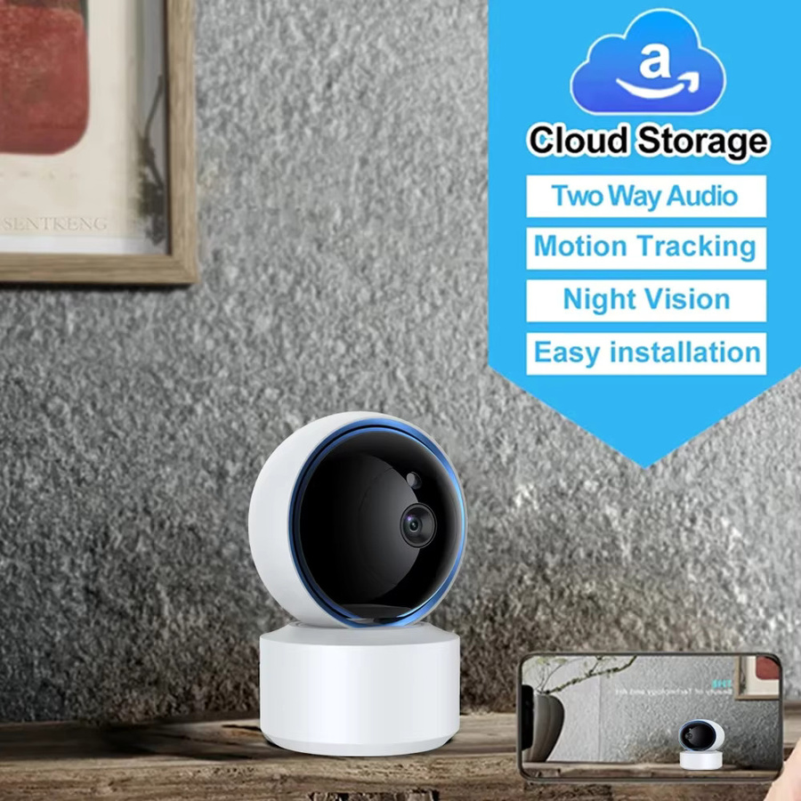 Tuya PEGATAH WLAN IP-Kamera Babymonitor in Weiß mit 1080P Auflösung, 360° PTZ, Bewegungserkennung, Nachtsicht und 2-Wege-Audio - Bild 5
