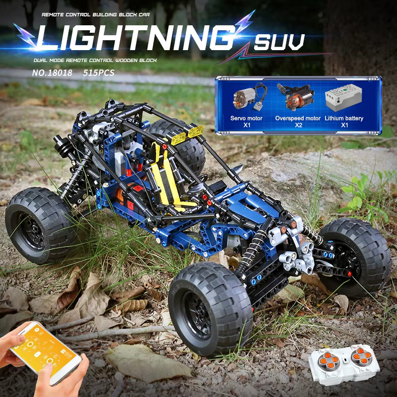 Mould King Blue Lightning Buggy, Motorisiertes Technisches Auto, ab 10 Jahren - Bild 2