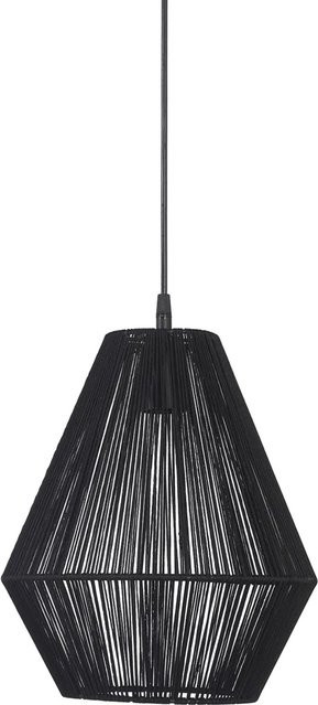 PR Home Rio Textilfaden Hängelampe in Schwarz mit E27 Fassung, B/T/H: 28 x 28 x 167 cm - Bild 1