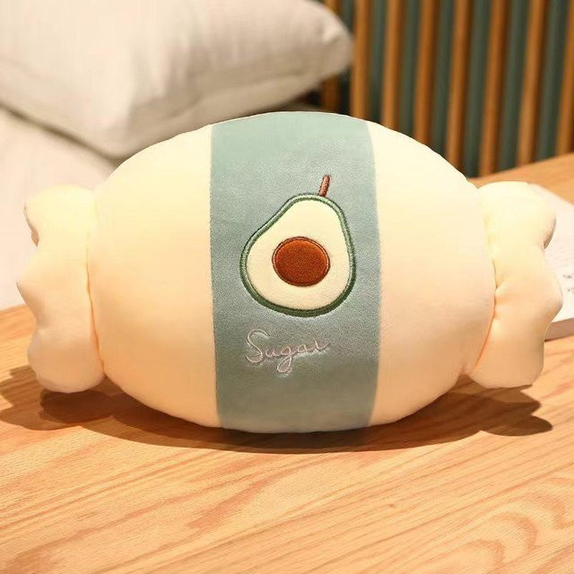 Yiran Toy Plüsch-Nickerchen-Kissen und Handwärmer in Grün mit Tier-Motiv - Bild 1