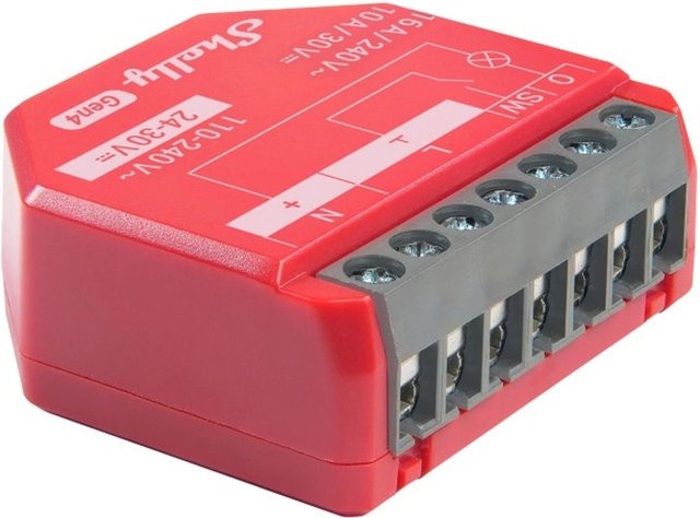 Shelly Smart-Relais 1PM Gen4 Unterputz 4er-Pack mit Wi-Fi, Bluetooth, Zigbee und Matter - Bild 1